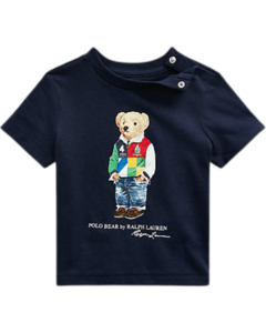 Camiseta Azul Marinho Polo Bear RALPH LAUREN - Bebê Menino