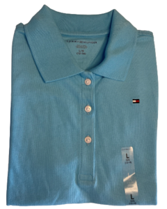 Camiseta Polo Azul Claro TOMMY HILFIGER - Girl (8 a 16 Anos)