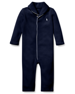 Macaquinho Pijama Azul Marinho French-Rib RALPH LAUREN - Bebê