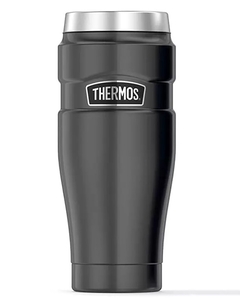 Copo Térmico Inox com Tampa Cinza Fuji 470ml - THERMOS