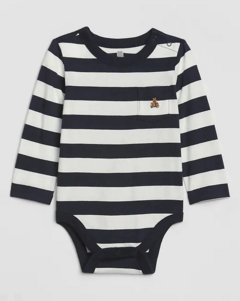 Bodysuit Manga Longa Listrado GAP - Bebê Menino - comprar online