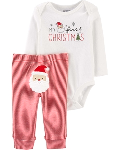 Conjunto 2 Peças Papai Noel CARTER'S - Bebê Menino