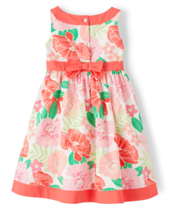 Vestido Salmão Floral GYMBOREE - Toddler Girl (2 a 7 Anos) - comprar online