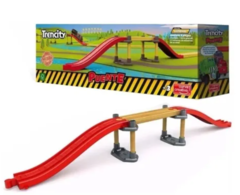 Puente Para Pista Trencity 55 Cm Tren Vias De Madera