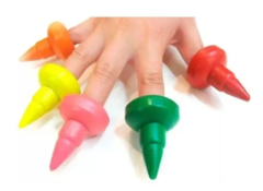 Crayones Dedos Bebes Terapia Motricidad Fina Estimulación