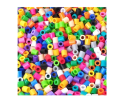 1000 Canutillos Hama Beads Mini 2,6 Mm+ Base Cuadrada