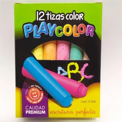 Tizas Playcolor Didáctico Motricidad Escritura Perfecta 12u