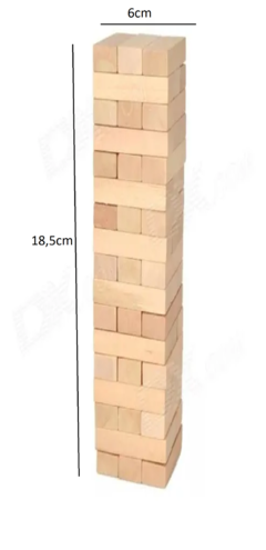 10 Yenga Jenga De Madera Motricidad F. Ideal Souvenir Regalo - comprar online