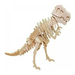 Rompecabezas Maqueta 3d Madera Dinosaurio Tiranosaurio Rex