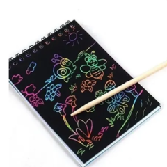 Libreta Papel Mágico Arte Multicolor Ideal Souvenir Motricidad