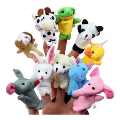 Títeres Animales De La Granja Set X 10 Estimulación Niños