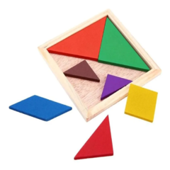 10 Tangram Chico Didáctico Juego De Ingenio Souvenir Motricidad