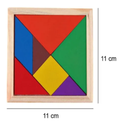 10 Tangram Chico Didáctico Juego De Ingenio Souvenir Motricidad - comprar online