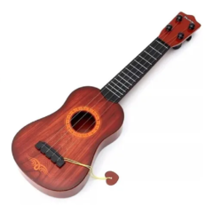 Guitarra Juguete Musical Ukelele Símil Madera Didáctico 42cm