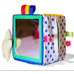 Cubo Multiactividades Espejo Cintas Chifle Estimulación Bebe - (copia)