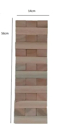 Jenga Gigante Yenga Madera Enorme Motricidad Diversión - comprar online