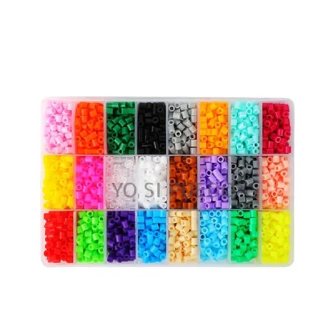 24 Colores Hama Beads 3600 Unidades+5 Bases+5 Pinzas+5 Papeles
