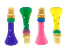 Trompeta Silbato Madera Colorida Corneta Infantil Souvenir
