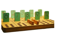 Tabla Numerica Montessori Ideal P/aprender A Contar Didactico