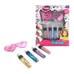 Set De Cabello Fashion Con Brillos Poppi Didáctico