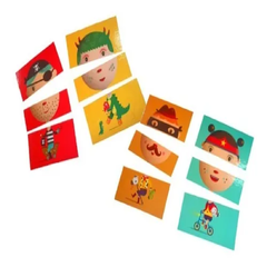 4 Puzzle De 3 Piezas De Cartón Didáctico - comprar online