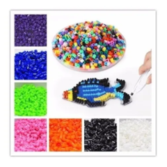 1000 Canutillos Hama Beads Colores Mixtos Midi Planchitos - comprar online