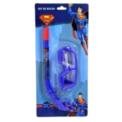 Set De Buceo Snorkel Y Antiparras Superman Para Niños
