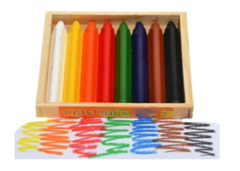 Crayones Pasta Facil Agarre Tringulares 8 Colores Waldorf