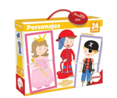 Puzzles Didácticos Personajes Pensam Lógico Motricidad Fina - comprar online