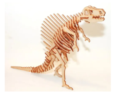 Rompecabezas Maqueta 3d Dinosaurio Spinosaurio Madera Motricidad - comprar online