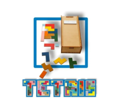 Juego De Ingenio Didáctico En Colores Tipo Tetris Madera - comprar online