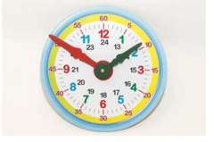 Reloj Para Aprender La Hora Didáctico En Madera 20cm - comprar online