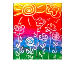 Dactilo Pintura De Colores Puros Tubo X6 + Pincel Didácticas - comprar online