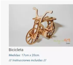 Rompecabezas 3d Maqueta En Madera Bicicleta Motricidad Fina - comprar online