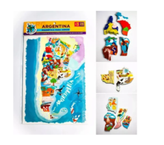 Rompecabezas Mapa Argentina Magnético Puzzle 26pzs Didáctic - comprar online