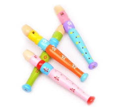 Flauta De Madera Infantil Juguete Instrumento Musical - comprar online