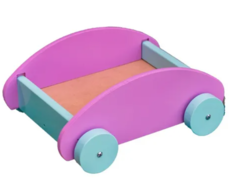 Carro Carrito De Arrastre Con Soga De Madera Psicomotricidad - comprar online