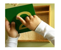 Números De Lija Montessori En Caja De Arena Madera Lectoescritura - comprar online