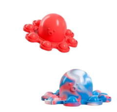 Pulpo Reversible Pop It Fidget Toy Antiestrés Silicona