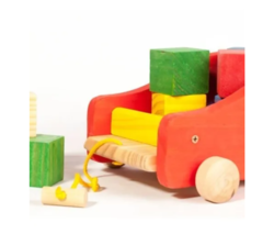 Bloques Cubos Madera Sin Pintar Y Pintados 15 Pzs Montessori en internet