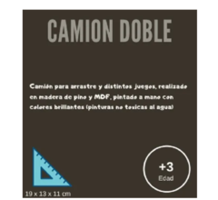 Camión Madera Didáctico Motricidad Jgo Simbólico Montessori - yo si puedo didacticos