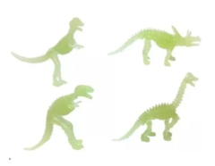 4 Dinosaurios Fluorescentes Brillan Oscuridad Mesa Lumínica - yo si puedo didacticos
