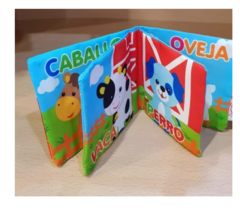 Mini Librito Didáctico Para Bebe De Tela Estimula El Lenguaj