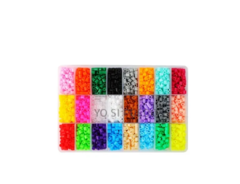 24 Colores Hama Beads + 1 Base De 15 Cm Planchitos - comprar online