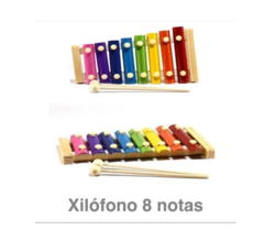 Xilofón En Madera Infantil 8 Teclas Iniciación Musical - yo si puedo didacticos