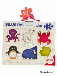 Imagen de Rompecabeza Puzzles Siluetas Granja