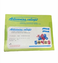 Juego De Numeros Artesanias Caliope - comprar online