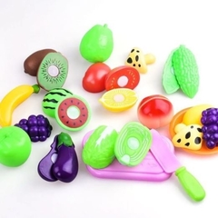 Juego De 4 Frutas/verduras Con Abrojo De Plástico Se Cortan - comprar online