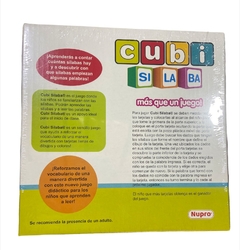 Juego Didáctico Cubi Silabas Lectoescritura - comprar online