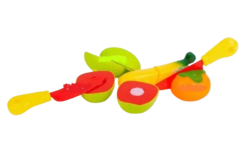Juego De 4 Frutas/verduras Con Abrojo De Plástico Se Cortan en internet